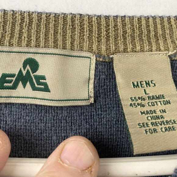 EMS Mens Sweater Large Gray Baselayer Gorpcore - Picture 3 of 6